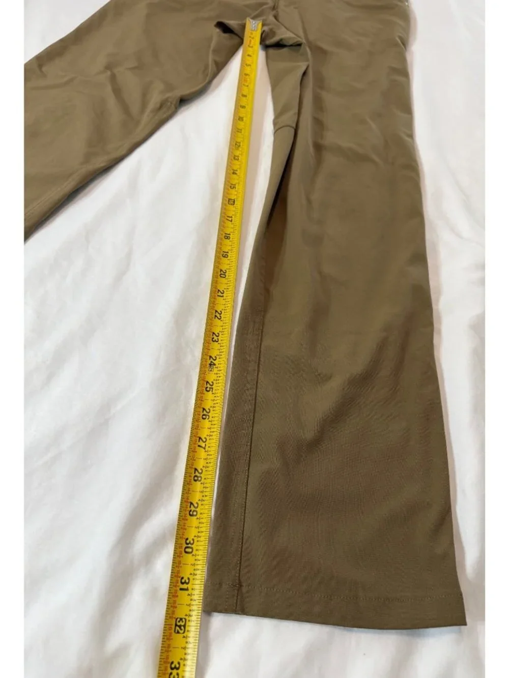 Lululemon Pants Mens 31x32 Tan Khaki ABC Classic Fit Warpstreme LM5426S